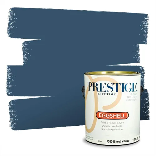 Vista 233 de Prestige Paints - Pintura exterior e imprimación en uno, 1 galón, plano, coincidencia comparable con Behr Misty Isle, P500-N-MQ5-62