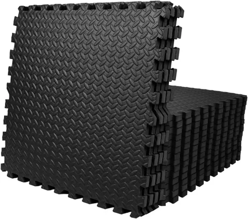 Tapete de ejercicio de rompecabezas, azulejos de espuma EVA entrelazados para protección, tapete de espuma para equipo del hogar y gimnasio, o