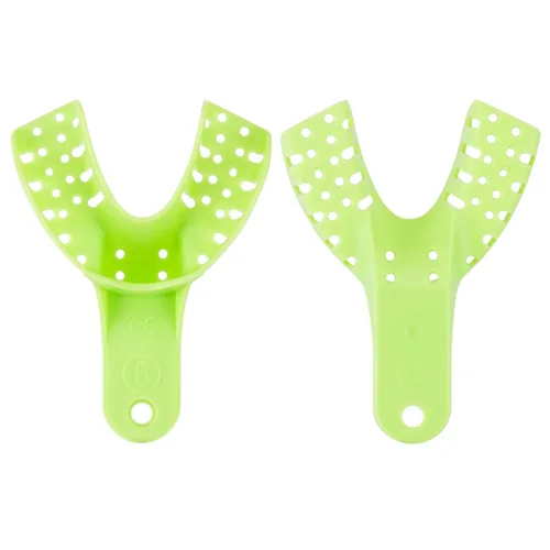 Vista 2 de Practicon Bandejas de impresión autoclavables, pequeñas más bajas, paquete de 10