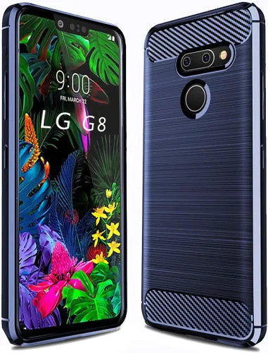 Vista 8 de Sucnakp Funda LG G8 ThinQ - TPU absorción de impactos - Biseles elevados - Negro