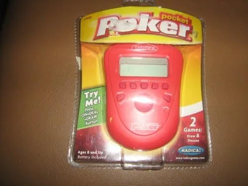 Vista 8 de 2006 Mattel, Inc. Radica Pocket Poker Draw Poker & Deuces Wild LCD Handheld #17008
