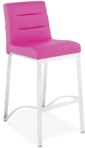 Vista 18 de Zuri Furniture Lynx Taburete de bar contemporáneo con base de metal, color gris