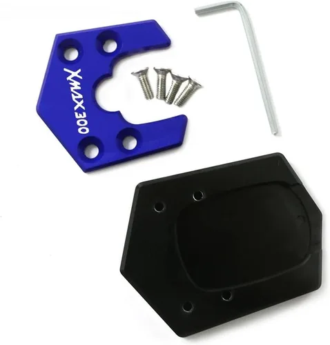 Vista 4 de SCUUBE Para Yamaha Xmax 300 400 125 250 X-MAX XMAX300 motocicleta CNC pie lateral soporte placa de soporte placa ampliadora almohadilla lateral