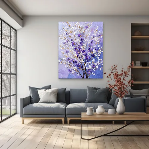 Vista 54 de VOCBAN Tree Minimalist Abstract Botanical Prints Scenery Canvas Wall Art Print Paintings Modern Landscape Pictures Wall Decor Canvas Painting blue