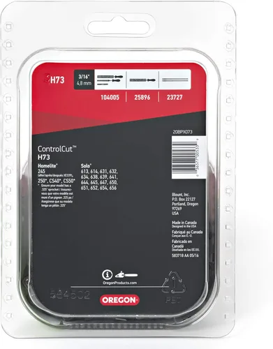 Vista 3 de Oregon H73 ControlCut - Cadena de motosierra de 18 pulgadas, se adapta a Homelite, Solo