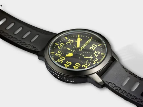 Vista 3 de Chotovelli Reloj aviador de acero inoxidable para hombre de 328.1ft impermeable, m, Piloto