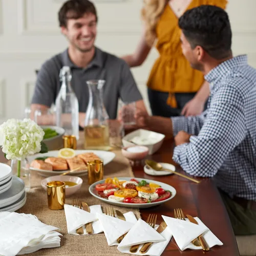 Vista 9 de Vanity Fair Servilletas de papel para bebidas Entertain Beverly, 480 unidades, servilletas desechables hechas para entretenimiento y eventos