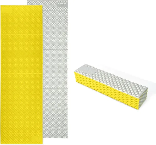 Vista 8 de YIKI - Colchoneta de espuma de celda cerrada para campamento, 72.8 x 22 pulgadas, alfombrilla de dormir de espuma plegable ultraligera con capa