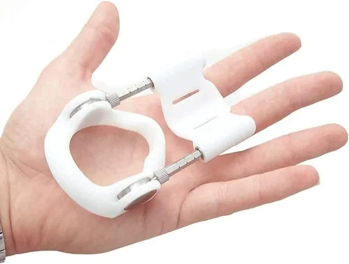 Vista 5 de Hombres Pene Estiramiento Soporte Tamaño Camilla Resistencia Entrenamiento Extensor Pene Tracción