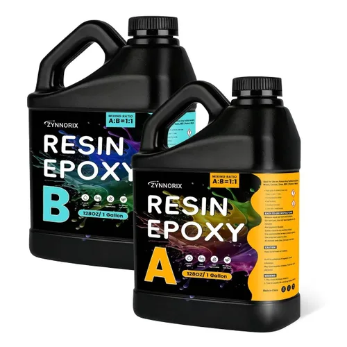 Vista 9 de Epoxy Resin 1 Gallon,High Gloss, Food Safe & UV Resistant Best for DIY, Art, River Table, Wood, Flower, Mold Casting Resin Epoxy - for Beginners &
