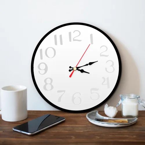 Vista 6 de EXCEART Paquete de 2 moldes de silicona de resina para reloj con mecanismo Kit de fabricación de relojes de pared con números romanos