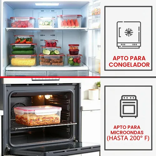 Vista 5 de Utopia Kitchen Contenedores de plástico para almacenamiento de alimentos