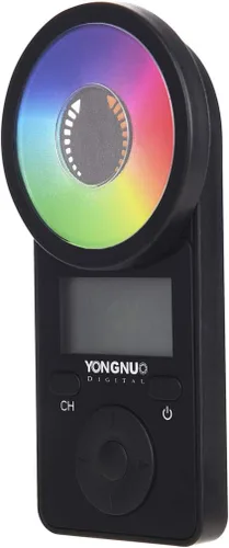 Vista 5 de YONGNUO YN360 III Pro LED Video Light 5600K con adaptador de CA 12V2A luz de hielo de mano RGB a todo