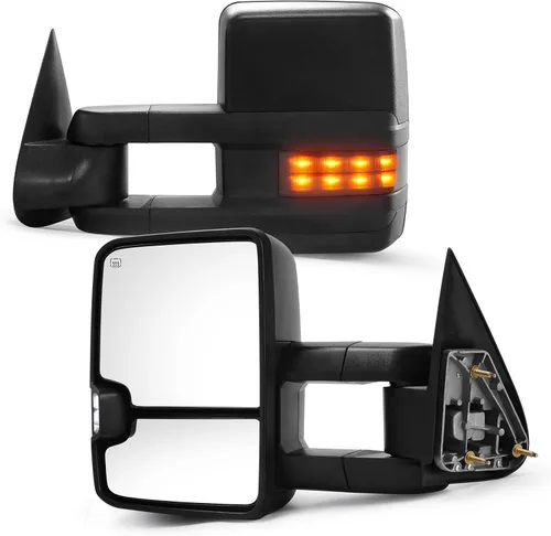 Vista 19 de Espejos de remolque compatibles con Chevy Silverado GMC Sierra 1500 2500, Silverado Sierra 1500 2001-2002 Silverado Sierra 1500HD 2500 HD 3500 HD
