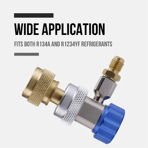 Vista 5 de Lichamp Adaptadores de CA para Auto A/C R1234YF R134A, Kit de Conectores de Acoplador Rápido R134 R1234 R 134A 1234YF