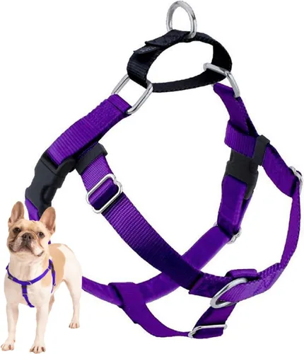 Vista 18 de 2 Hounds Design Freedom - Arnés para perro sin tirones, arnés ajustable, fácil de caminar y control cómodo, se adapta a perros pequeños, medianos