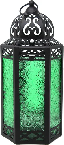 Vista 93 de VELA LANTERNS Farol portavelas decorativo, marroquí, gótico, morado, de 10.5 pulgadas, para mesa o colgar, decoración de Ramadán, decoración
