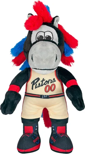 Vista 21 de Bleacher Creatures Detroit Pistons Hooper 10" - Figura de peluche de mascota de la NBA para jugar o exhibir