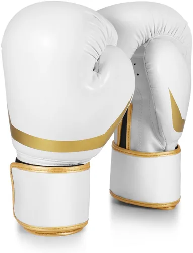 Vista 13 de Flexzion Guantes de entrenamiento de boxeo para boxeo, Muay Thai, Kickboxing, bolsa pesada, guantes de boxeo, muñequera, combate de contacto