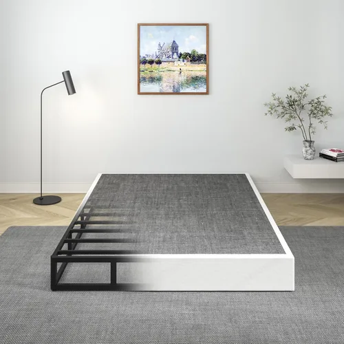 Vista 7 de Somier de 9 Pulgadas para Cama Individual, Base de Colchón de Metal Resistente con Funda de Tela, Fácil Montaje