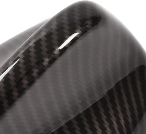 Vista 5 de Fydun Antena de coche de tiburón forma de aleta cubierta de fibra de carbono 6.890 in largo techo cubierta aérea reemplazo para Giulia 952 2015+