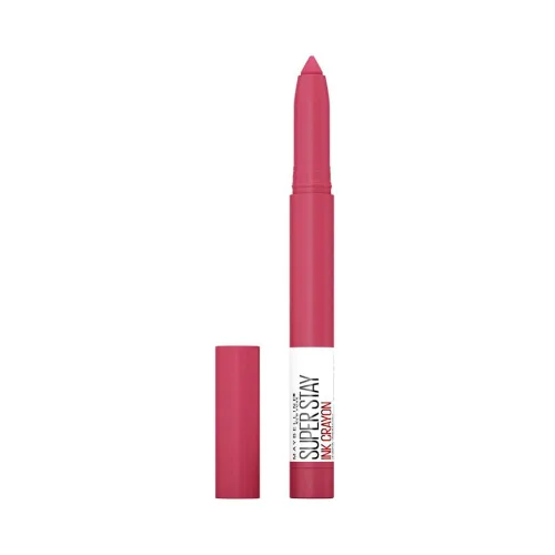 Vista 29 de Maquillaje de lápiz labial Maybelline Super Stay Ink Crayon, lápiz labial mate con punta de precisión con sacapuntas integrado, larga duración