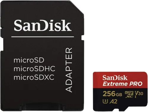 Vista 4 de SanDisk MicroSDXC Extreme Pro 256GB (2) Tarjetas de memoria compatibles con GoPro Action Camera Hero 12 Negro (SDSQXCD-256G-GN6MA) U3 V30 Bundle