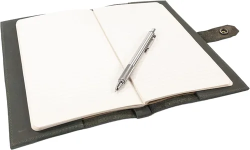 Vista 5 de Hide & Drink, Riveted Notebook Cover for Moleskine (5 x 8.25 in.) Notebook NOT Included (Dark Jade)