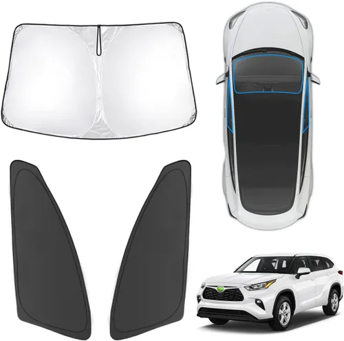 Vista 17 de Karltys 3 parasoles para parabrisas para Mazda CX5 2017-2025, parasol para ventana delantera y lateral, ajuste personalizado CX-5, protector