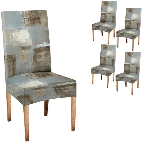 Vista 59 de CAPSCEOLL - Juego de 2 fundas para sillas elásticas, extraíbles y lavables, fundas para sillas Parson para sala de estar, comedor, cocina