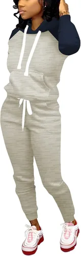 Vista 3 de Nimsruc Trajes de dos piezas para mujer trajes de correr casuales