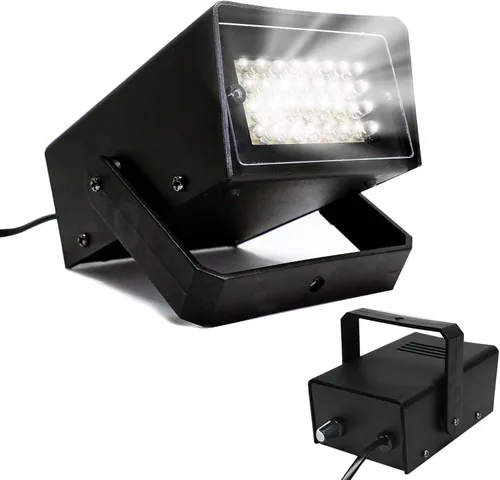 ENUOLI Mini Luz Estroboscópica - 32 Bombillas LED Superbrillantes para Halloween, Control de Velocidad de Parpadeo Variable, Luces Intermitentes