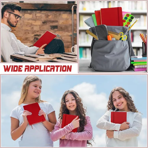 Vista 65 de Honoson 20 Pack Lined Journal Notebooks A5 Hardcover Executive Notebook 5.5" x 8.3" PU Leather Wide Ruled Journals Bulk with Elastic Band for Home