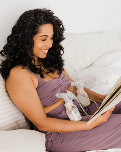 Vista 6 de Kindred Bravely Sublime Bamboo Lounge & Sleep Pumping Bra Sujetador para dormir con manos libres