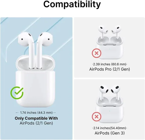 Vista 5 de Catalyst - Funda impermeable para Airpods con sellado de silicona protectora, compatible con Apple Airpods 2 de carga inalámbrica, mosquetón, a