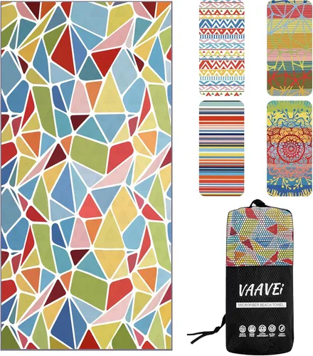 Vista 12 de Toalla de playa - Secado rápido y absorbente - Toalla de microfibra ligera y compacta (Mandala)