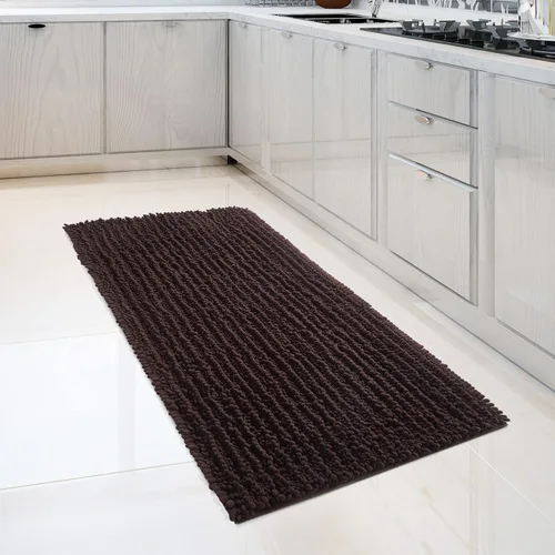 Vista 32 de FLOLEOPA Alfombras de baño de microfibra suave y esponjosa, tapetes de baño absorbentes, antideslizantes, lavables a máquina y de secado rápido