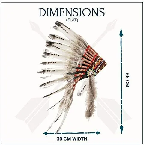 Vista 5 de Novum Crafts Tocado de plumas Inspirado en indios nativos americanos Elige