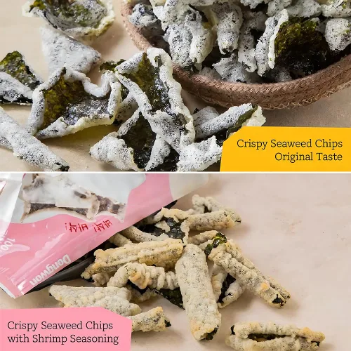 Vista 6 de [Dongwon] Chips de algas marinas YANGBAN Sabor original clásico Auténtico aperitivo de algas coreanas Nori Crujiente y ligero Bocadillo