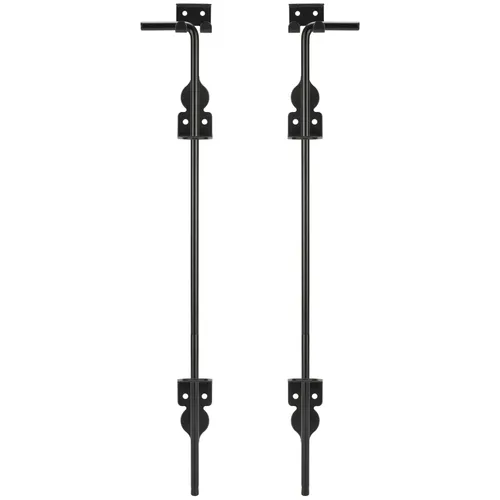 Vista 12 de Perno de caña de 12 pulgadas, resistente para barra de caída de puerta, cierre de tierra para vallas de madera, puertas de metal, pasador de caída