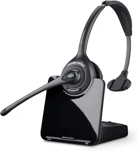 Poly - CS510 Support Convertible Wireless Headset (Plantronics) - Over-the-Head One Ear/Monaural Headset - DECT 6.0 - Connects to Desk Phone -