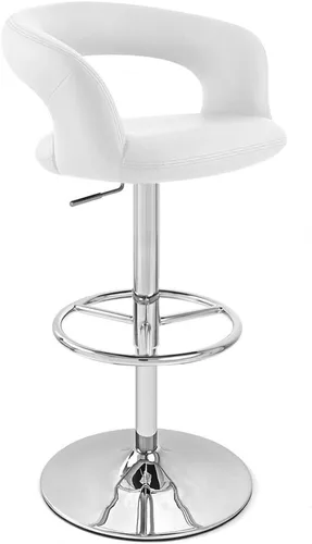 Vista 18 de Zuri Muebles Monza - Taburete giratorio sin brazos de altura ajustable azul oscuro