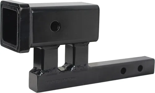 MaxxHaul 80875 Adaptador extensor de enganche de remolque, receptor de 2 pulgadas, elevación/caída de 4 pulgadas, vástago sólido de 1-1/4 pulgadas,