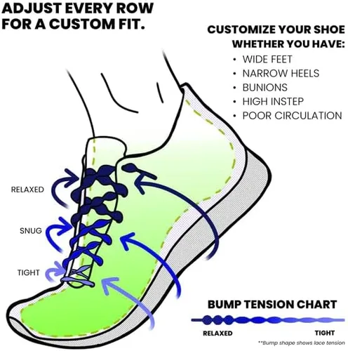 Vista 5 de Caterpy Correr los cordones elásticos definitivos sin ataduras para adultos y niños