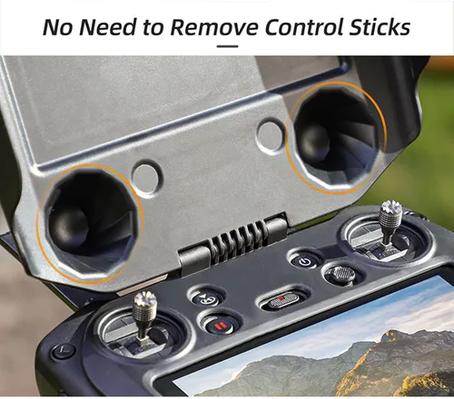 Vista 8 de 2 en 1 RC Pro Controlador Protector Protector Parasol Parasol Compatible para DJI RC Pro Control Remoto Joysticks Protector para DJI Mavic 3