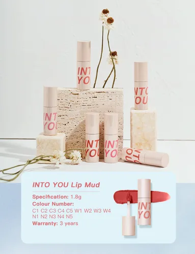 Vista 6 de INTO YOU Lápiz labial mate, Super Stay para mujer, tinte de labios de larga duración, impermeable, barro de labios, suave y ligero, mousse