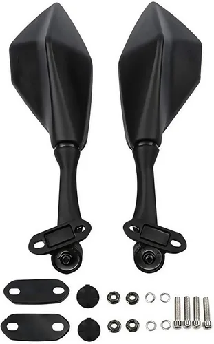 Vista 2 de ELIFEPARTS Espejo retrovisor de motocicleta compatible con Ninja 400 2018-2022 y Ninja 250 300 ZX 6R 636 300R EX300 ABS 2011-2018