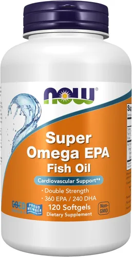 Vista 8 de NOW Foods Suplementos, Super Omega EPA, 360 EPA / 240 DHA, destilado molecularmente, soporte cardiovascular*, 240 cápsulas blandas