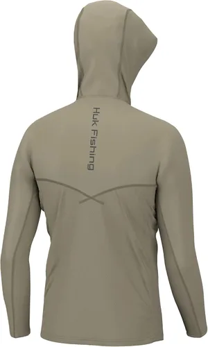 Vista 2 de HUK Sudadera con capucha Icon X para hombre, camiseta de pesca con protección solar
