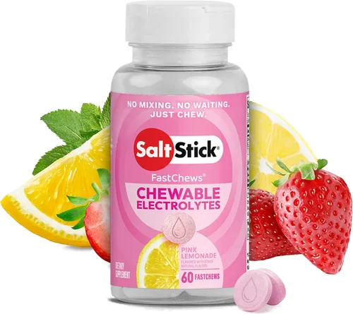 Vista 20 de SaltStick Electrolyte FastChews Pastillas de electrolitos masticables, pastillas de sal para corredores, electrolitos para deshidratación, coco